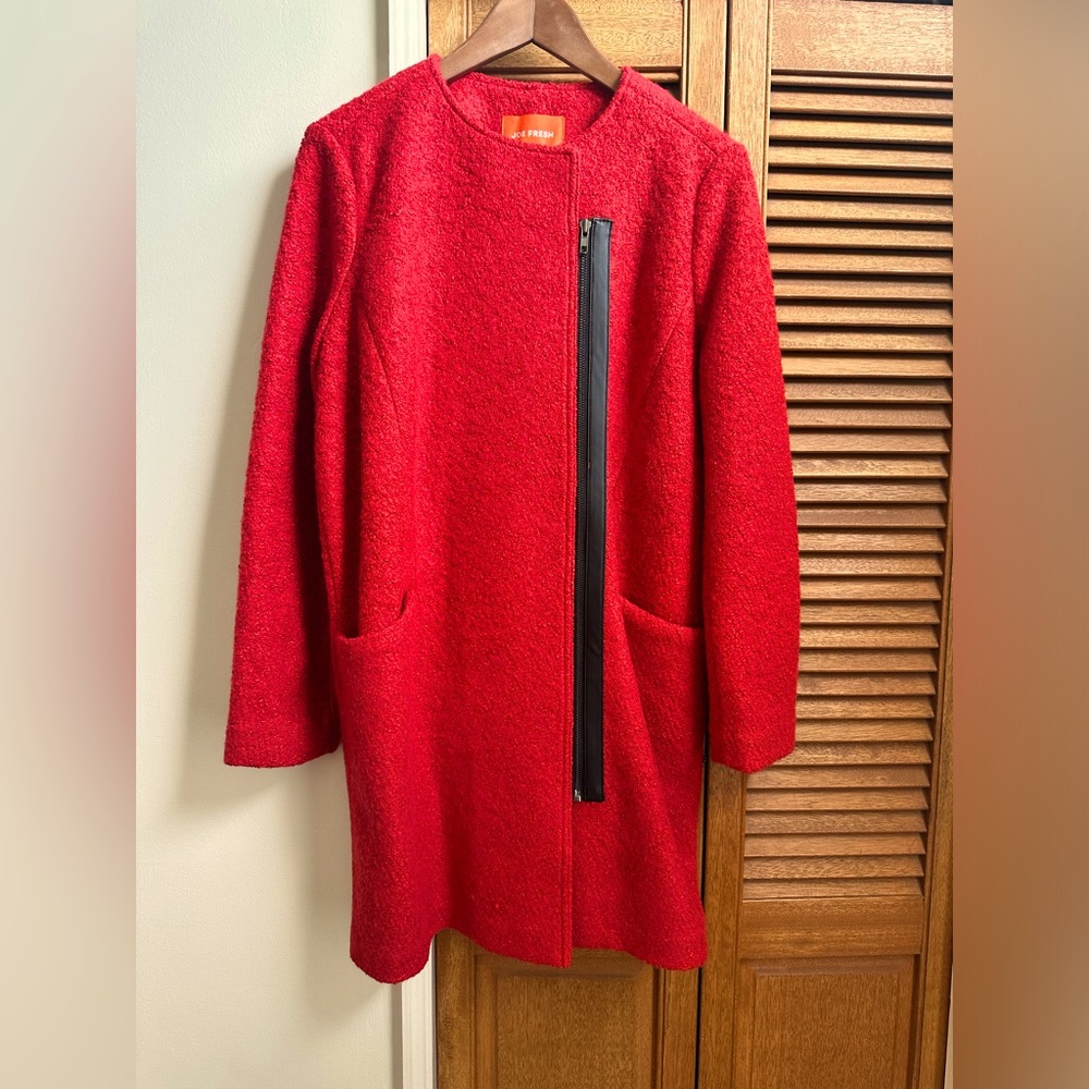 Joe Fresh Orange Red Winter Coat Size Medium